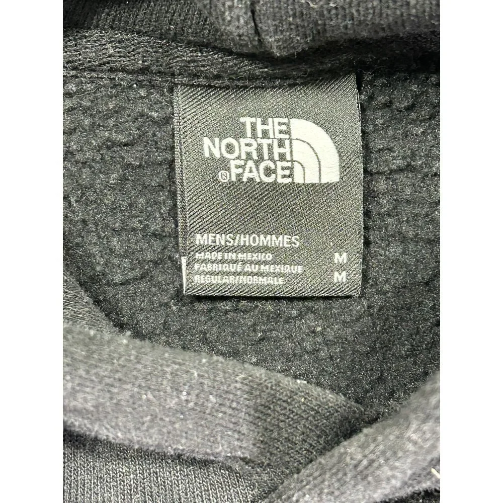 The North Face Men's Medium Black Pullover Hoodie Sweatshirt Half Dome Spell Out
